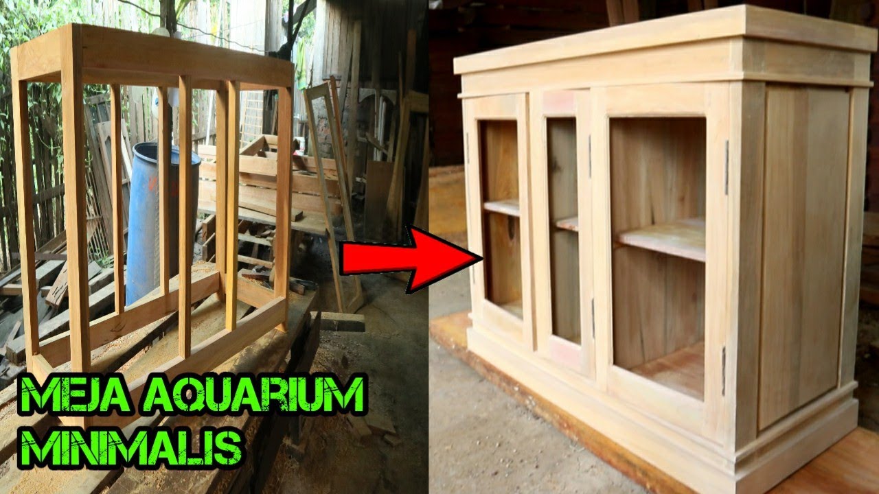 Detail Model Meja Aquarium Kayu Nomer 41