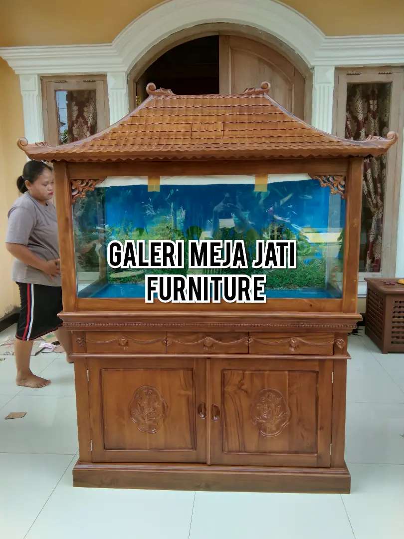 Detail Model Meja Aquarium Kayu Nomer 8