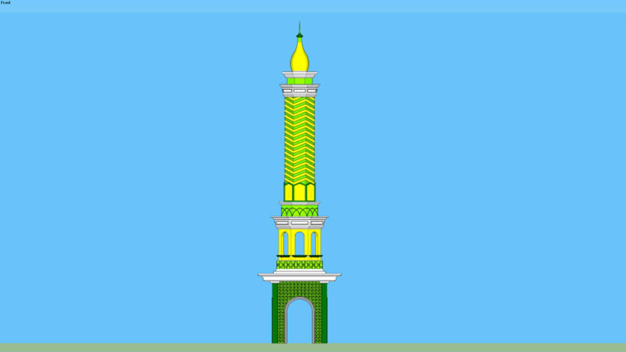 Detail Model Menara Masjid Nomer 16