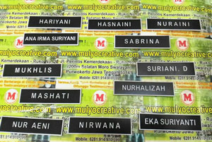 Detail Model Name Tag Kreatif Nomer 40