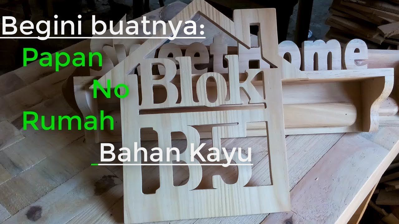 Detail Model Nomor Rumah Dari Kayu Nomer 27