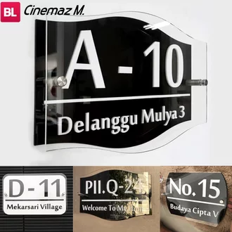 Detail Model Nomor Rumah Minimalis Nomer 54