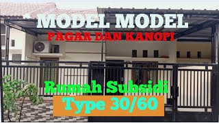 Detail Model Pagar Dan Kanopi Rumah Minimalis Nomer 45