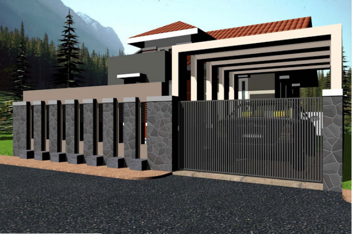 Detail Model Pagar Rumah Minimalis 2020 Nomer 2