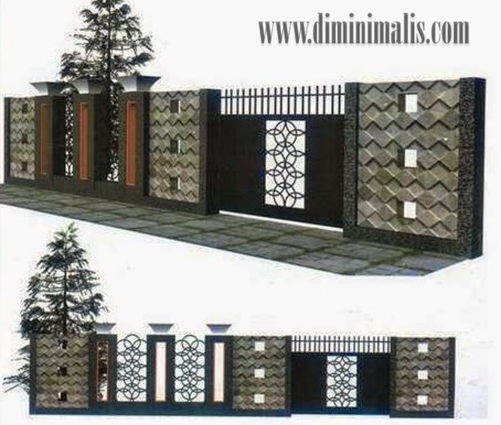Detail Model Pagar Rumah Minimalis Terbaru Nomer 12