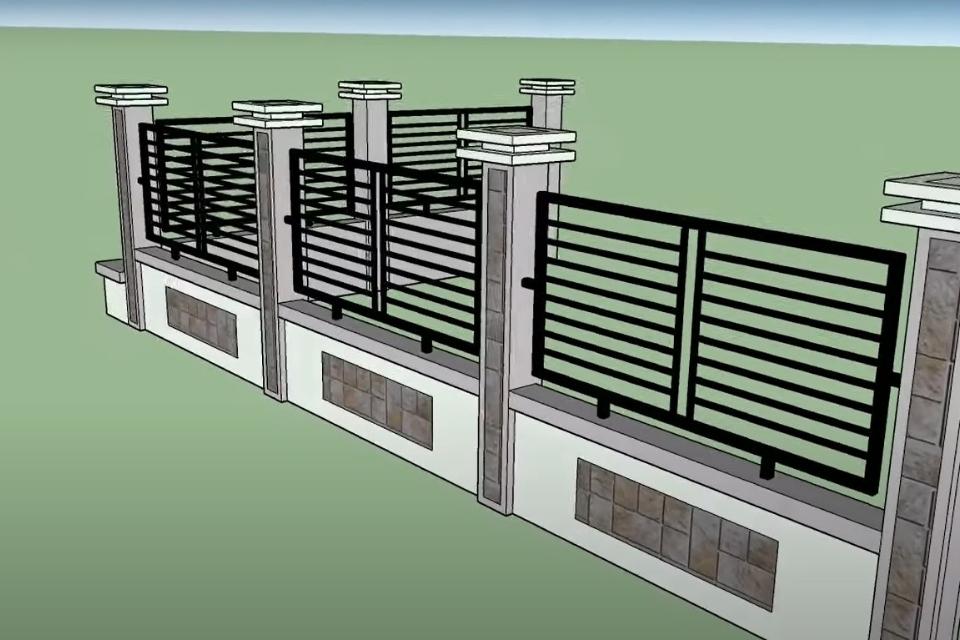 Detail Model Pagar Rumah Tembok Sederhana Nomer 36