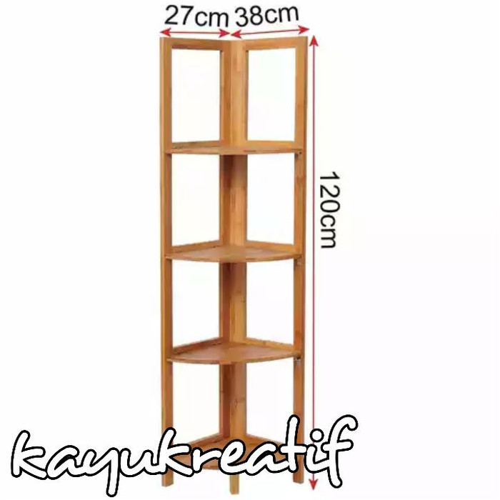 Detail Model Rak Sudut Kayu Nomer 38