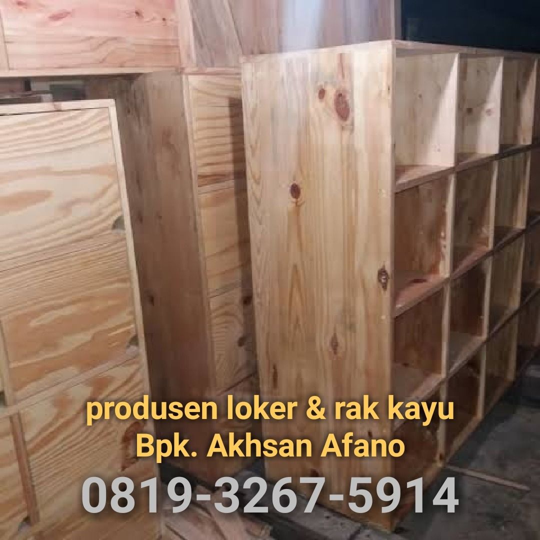 Detail Lemari Loker Kayu Nomer 40