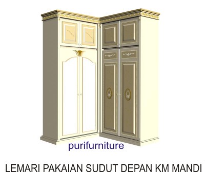 Detail Lemari Pakaian Sudut Nomer 47