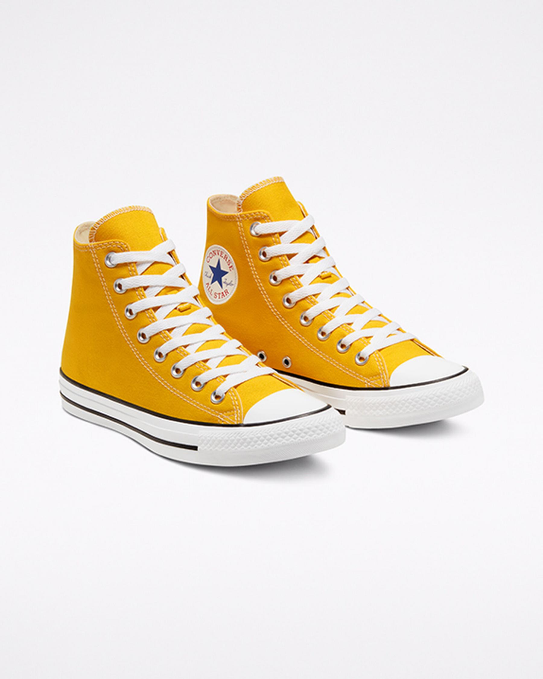 Detail Lemon Chrome Converse High Tops Nomer 16