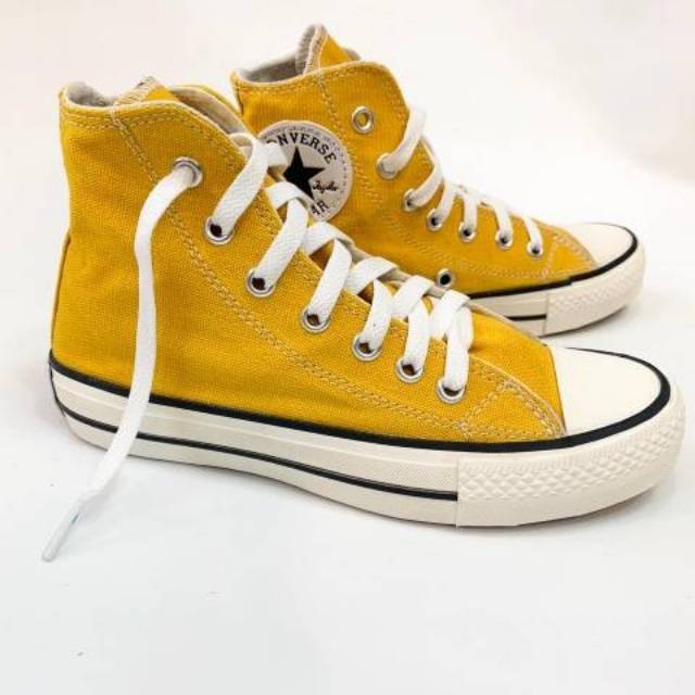 Detail Lemon Chrome Converse High Tops Nomer 50