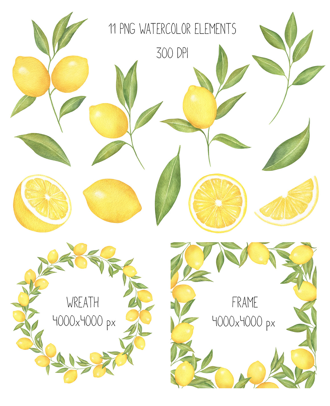 Detail Lemon Wreath Clipart Nomer 36