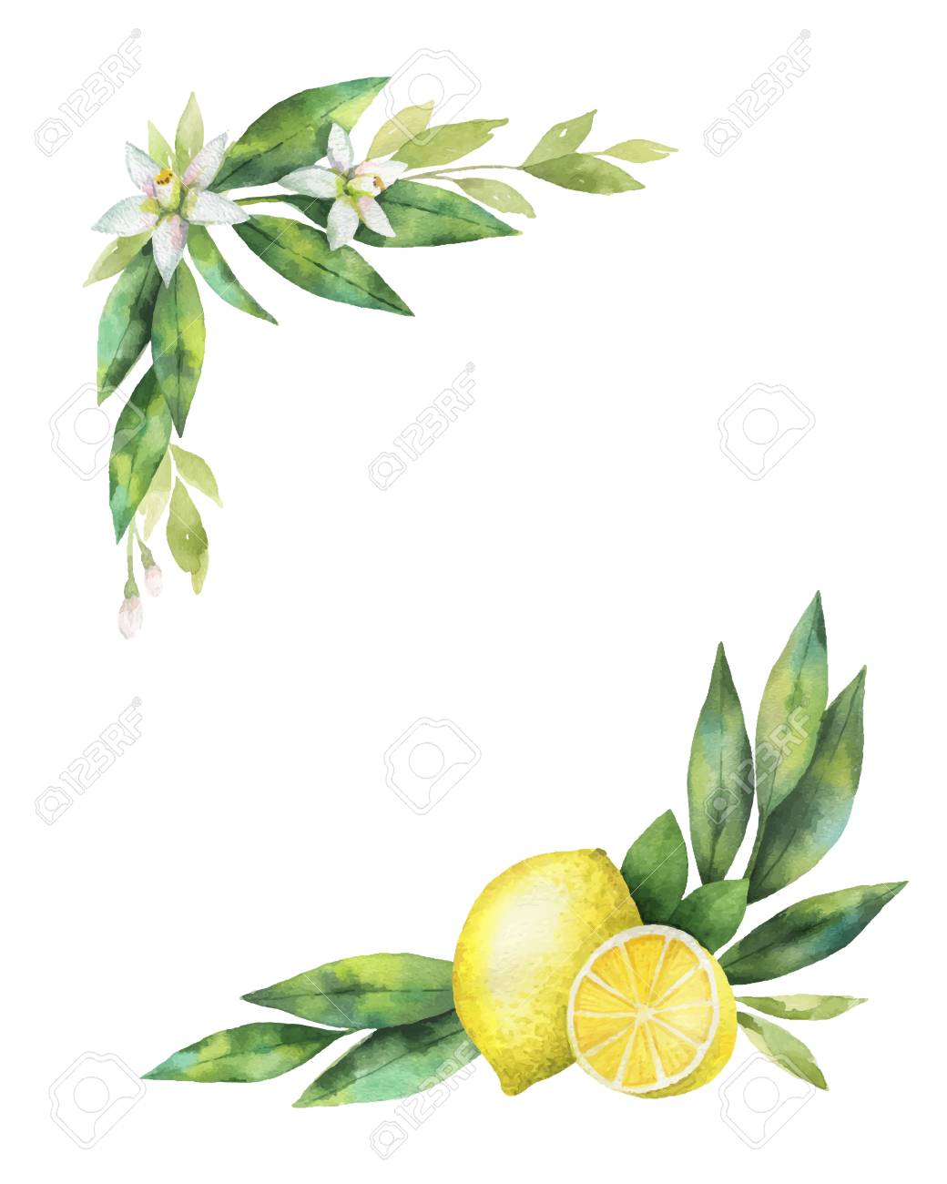 Detail Lemon Wreath Clipart Nomer 55