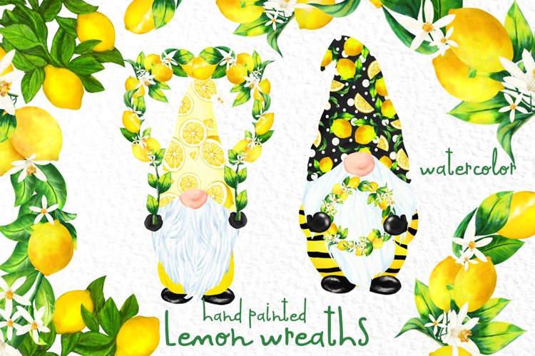 Detail Lemon Wreath Clipart Nomer 56