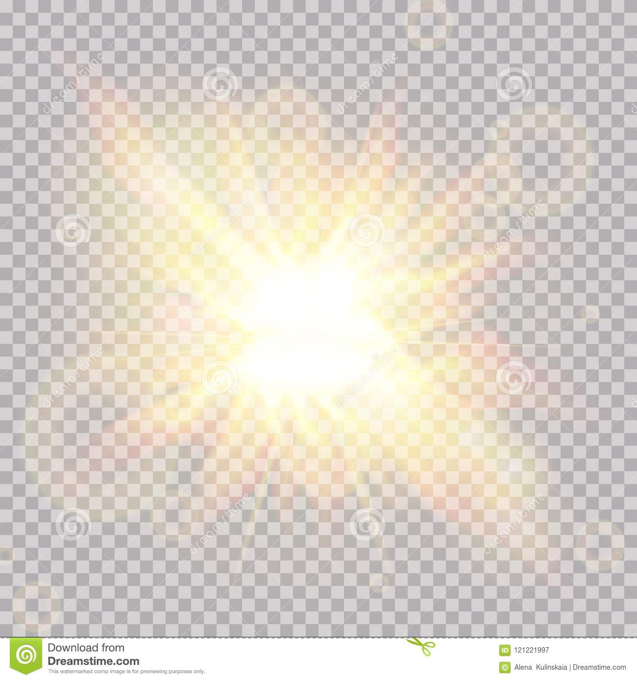 Detail Lens Flare Transparent Background Nomer 33