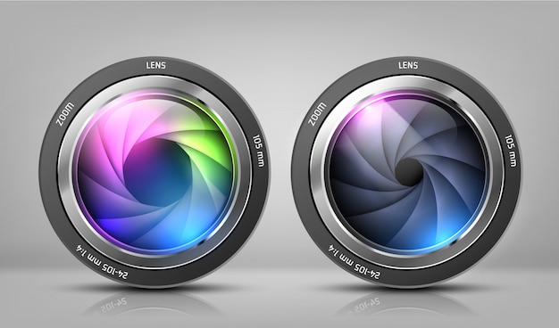 Detail Lensa Kamera Vector Nomer 17