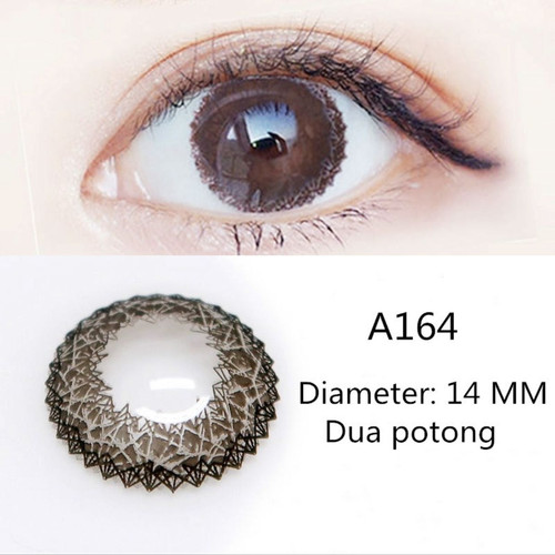 Detail Lensa Mata Warna Hitam Nomer 45