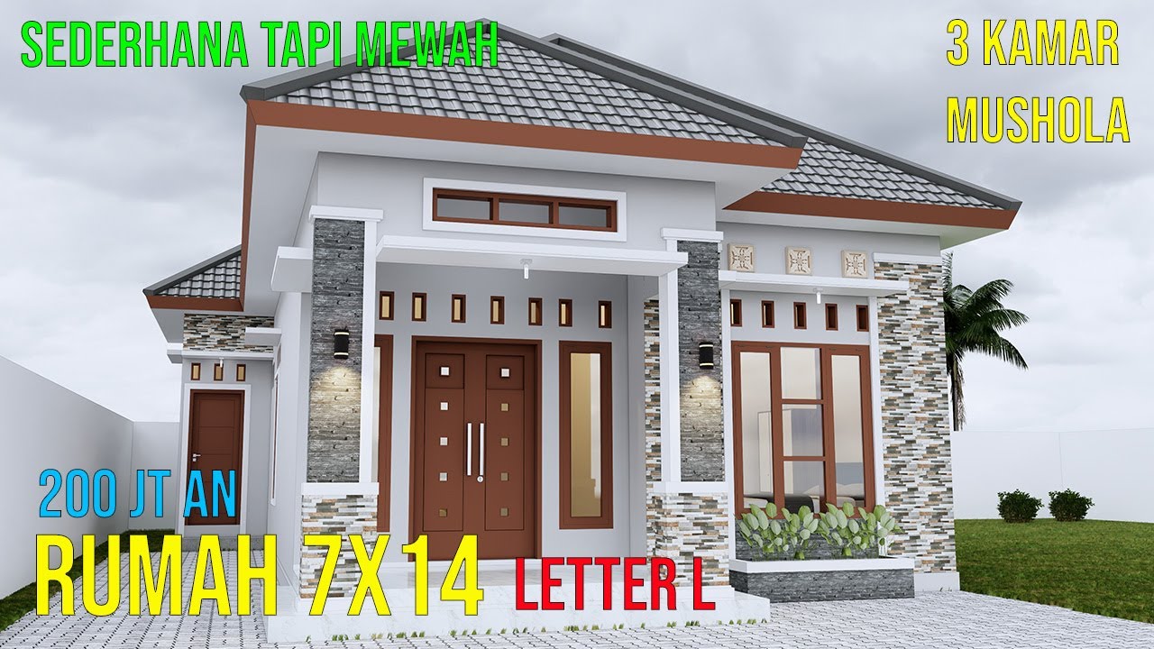 Detail Model Rumah 1 Lantai Minimalis Nomer 9