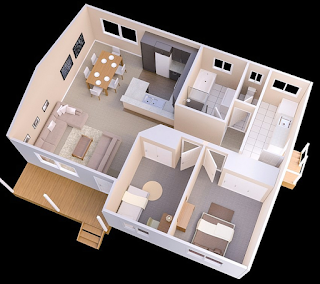 Detail Model Rumah 2 Kamar Minimalis Nomer 51