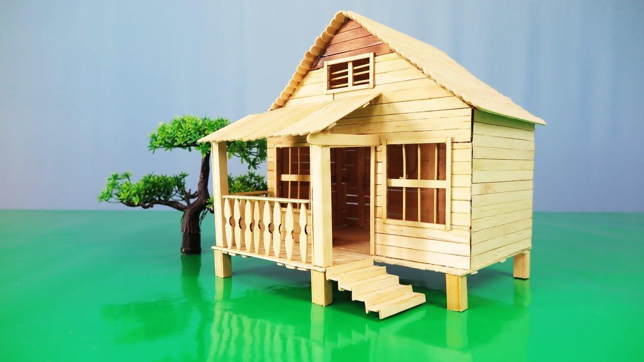 Detail Model Rumah Dari Stik Es Krim Nomer 16