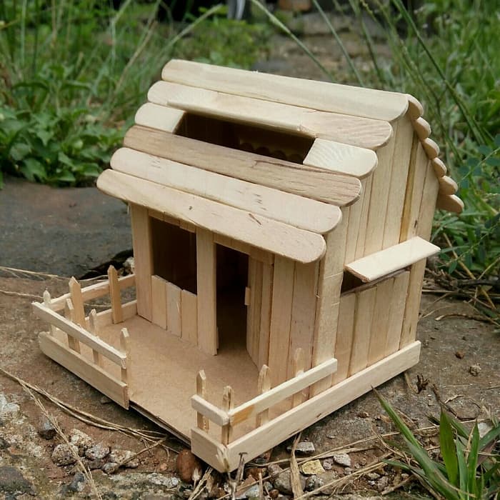Detail Model Rumah Dari Stik Es Krim Nomer 41