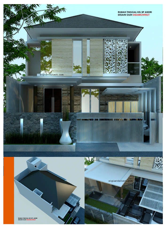 Detail Model Rumah Lantai 2 Modern Nomer 25