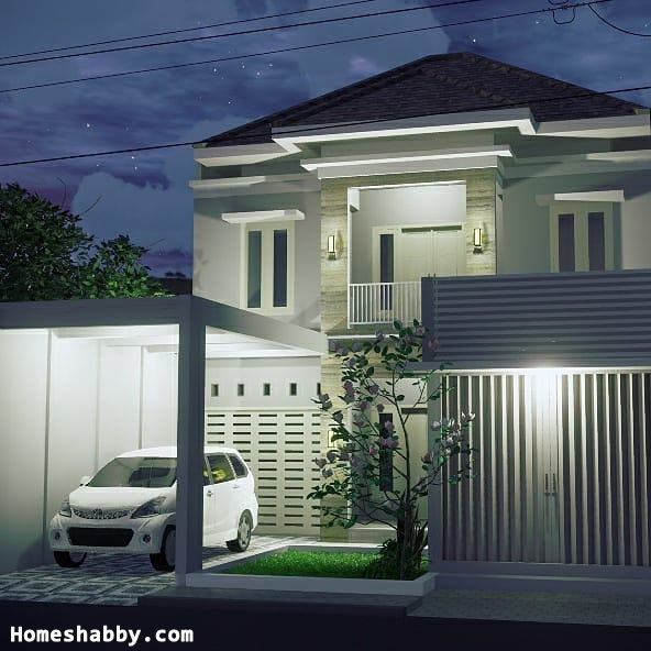 Detail Model Rumah Lantai Dua Nomer 40