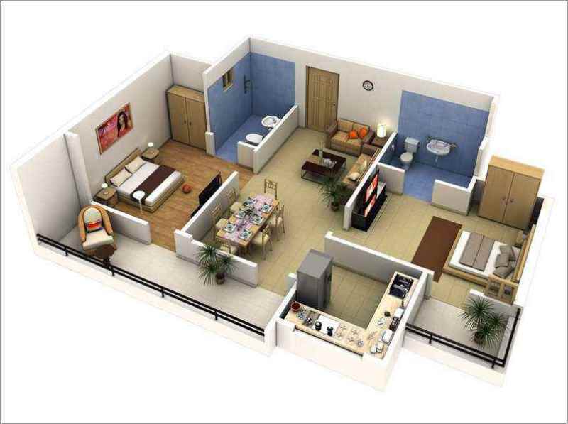 Detail Model Rumah Minimalis 2 Kamar Nomer 35