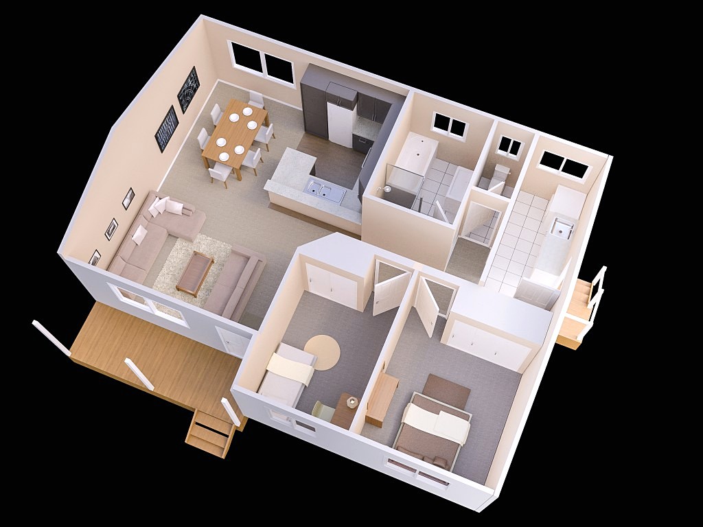 Detail Model Rumah Minimalis 2 Kamar Nomer 50