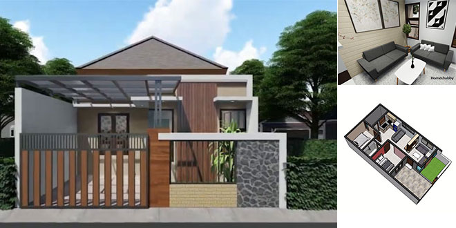 Detail Model Rumah Minimalis 2 Kamar Nomer 56