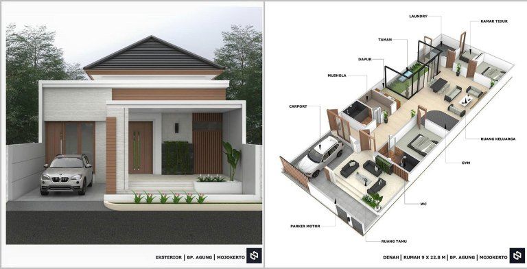 Detail Model Rumah Minimalis 3 Kamar Tidur 1 Lantai Nomer 15