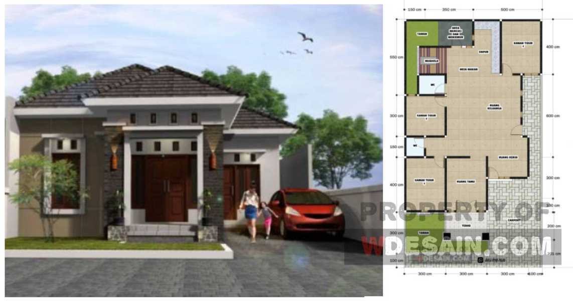 Detail Model Rumah Minimalis 3 Kamar Tidur 1 Lantai Nomer 52