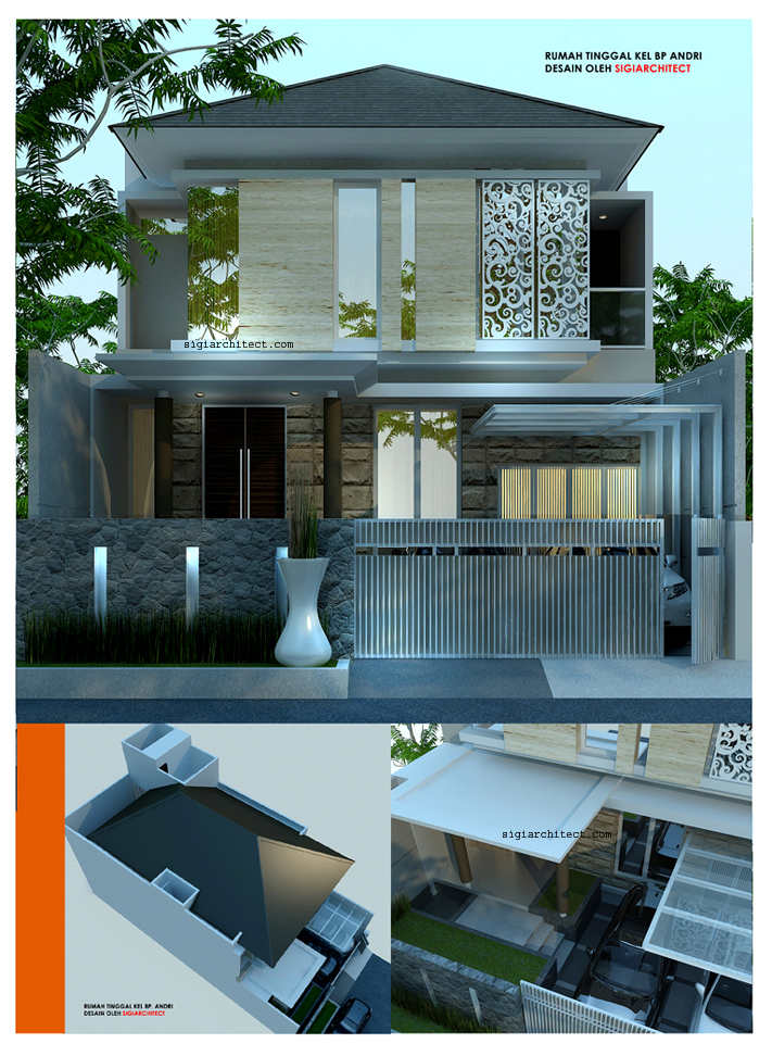 Detail Model Rumah Modern 2 Lantai Nomer 12