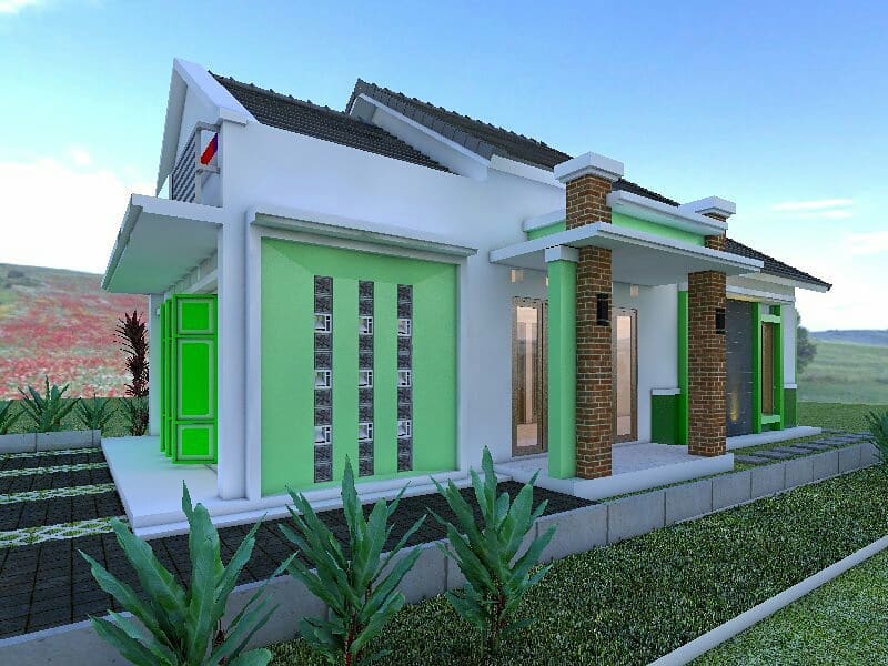 Detail Model Rumah Pintu Utama Disamping Nomer 27