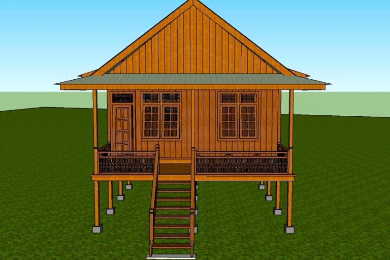 Detail Model Rumah Pondok Kebun Nomer 33