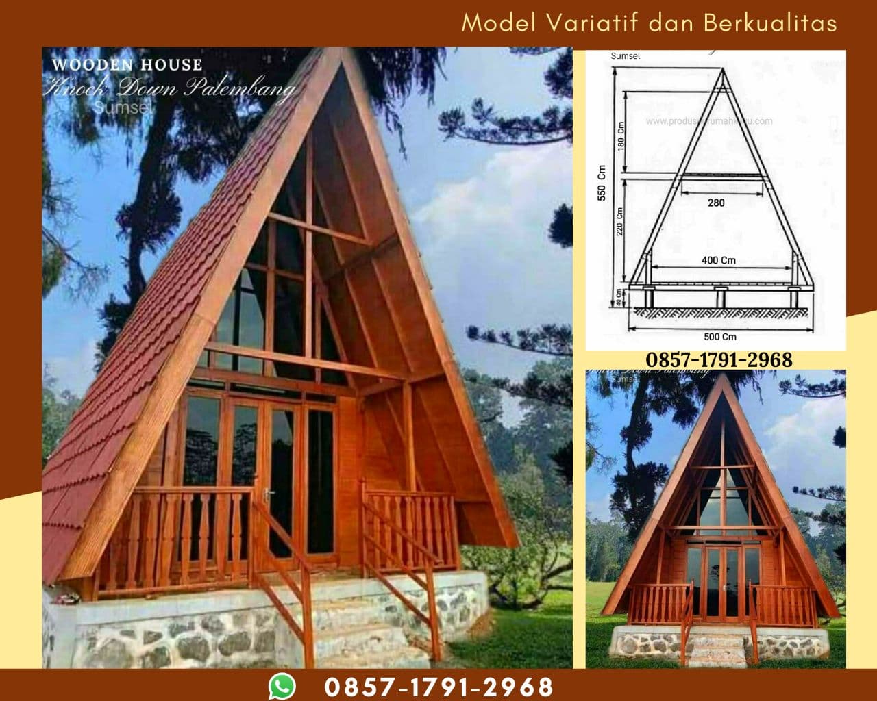 Detail Model Rumah Segitiga Nomer 4