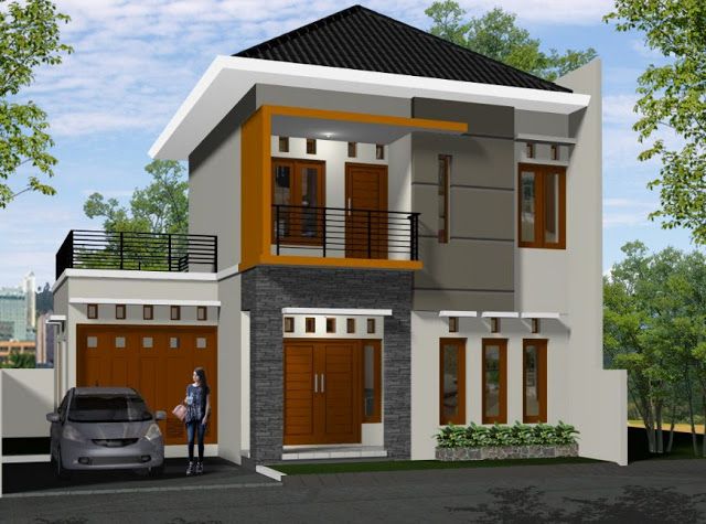 Detail Model Rumah Tingkat Sebagian Nomer 13