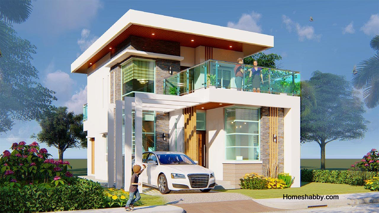 Detail Model Rumah Tingkat Sebagian Nomer 50