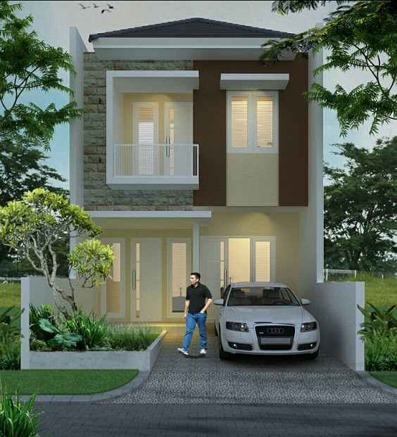 Detail Model Rumah Tingkat Terbaru Nomer 9