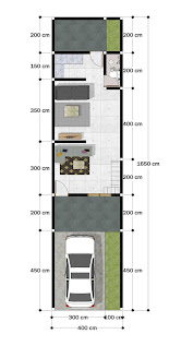 Detail Model Rumah Ukuran 4x10m Nomer 14