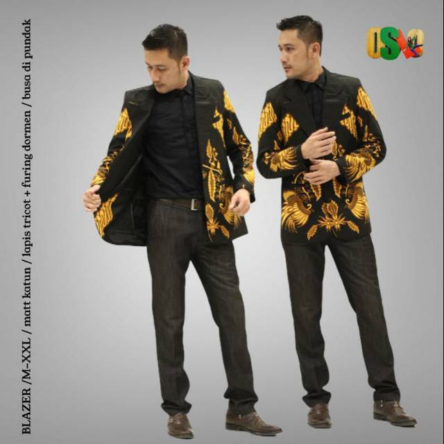 Detail Model Semi Jas Batik Pria Nomer 34