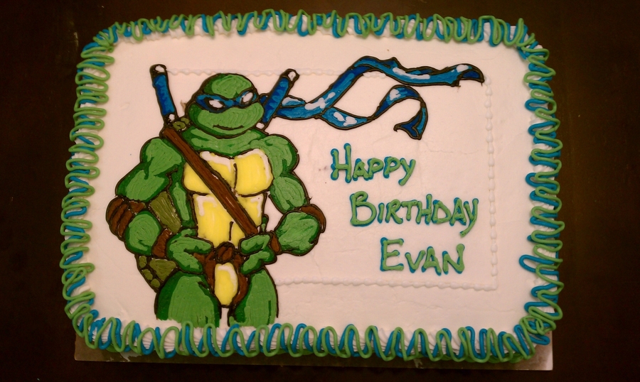 Detail Leonardo Ninja Turtle Cake Nomer 20