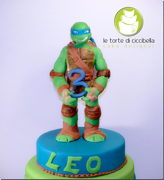 Detail Leonardo Ninja Turtle Cake Nomer 24