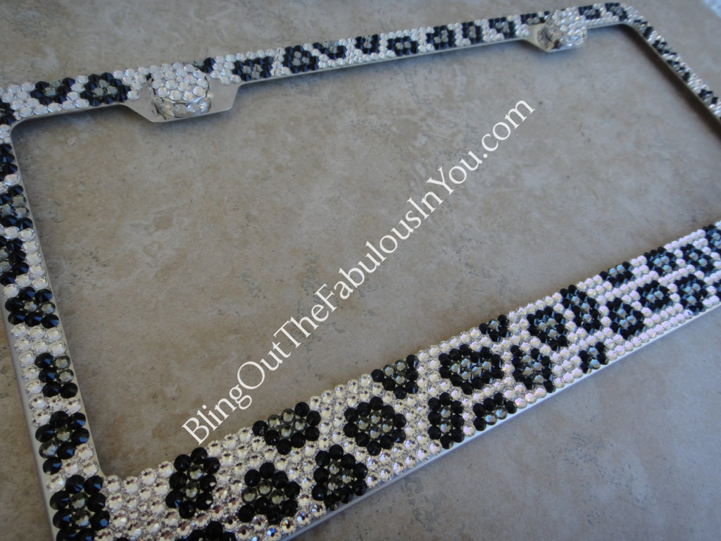 Detail Leopard License Plate Frame Nomer 13