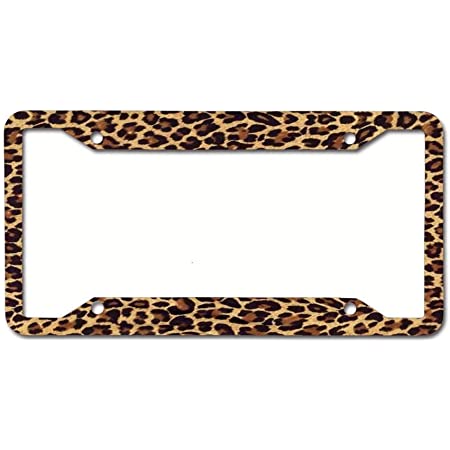 Detail Leopard License Plate Frame Nomer 18