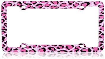 Detail Leopard License Plate Frame Nomer 29