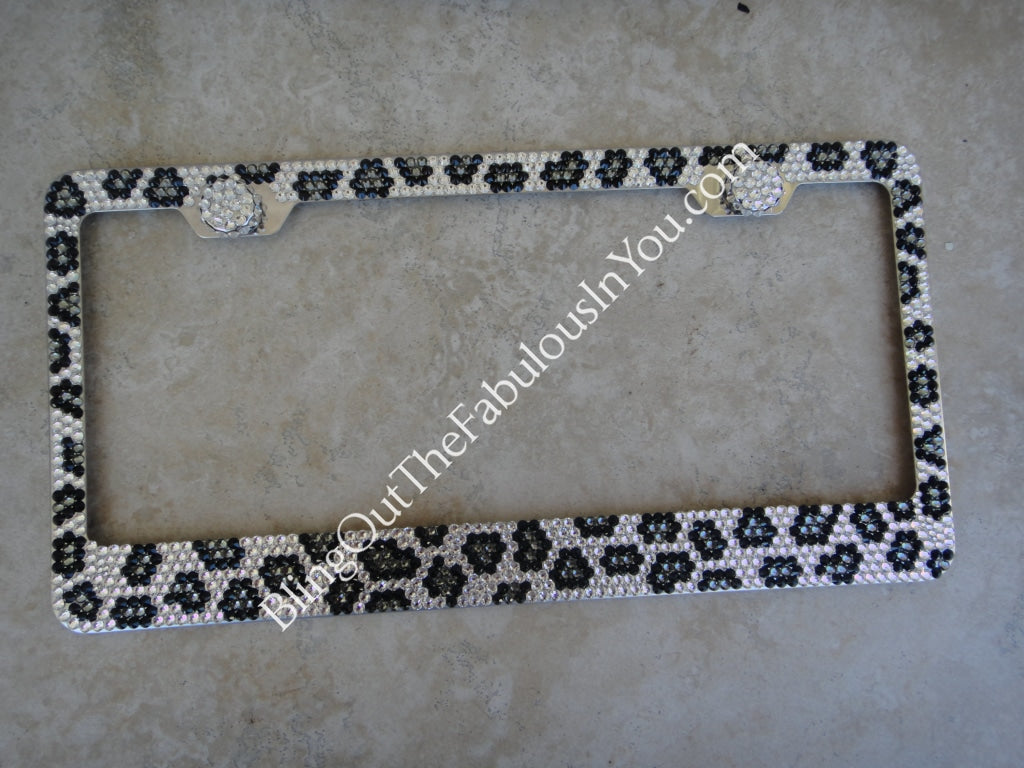 Detail Leopard License Plate Frame Nomer 42