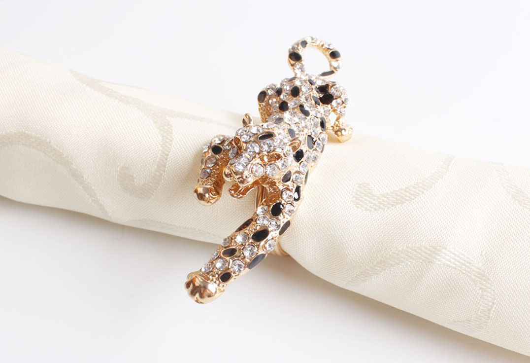 Leopard Napkin Rings - KibrisPDR