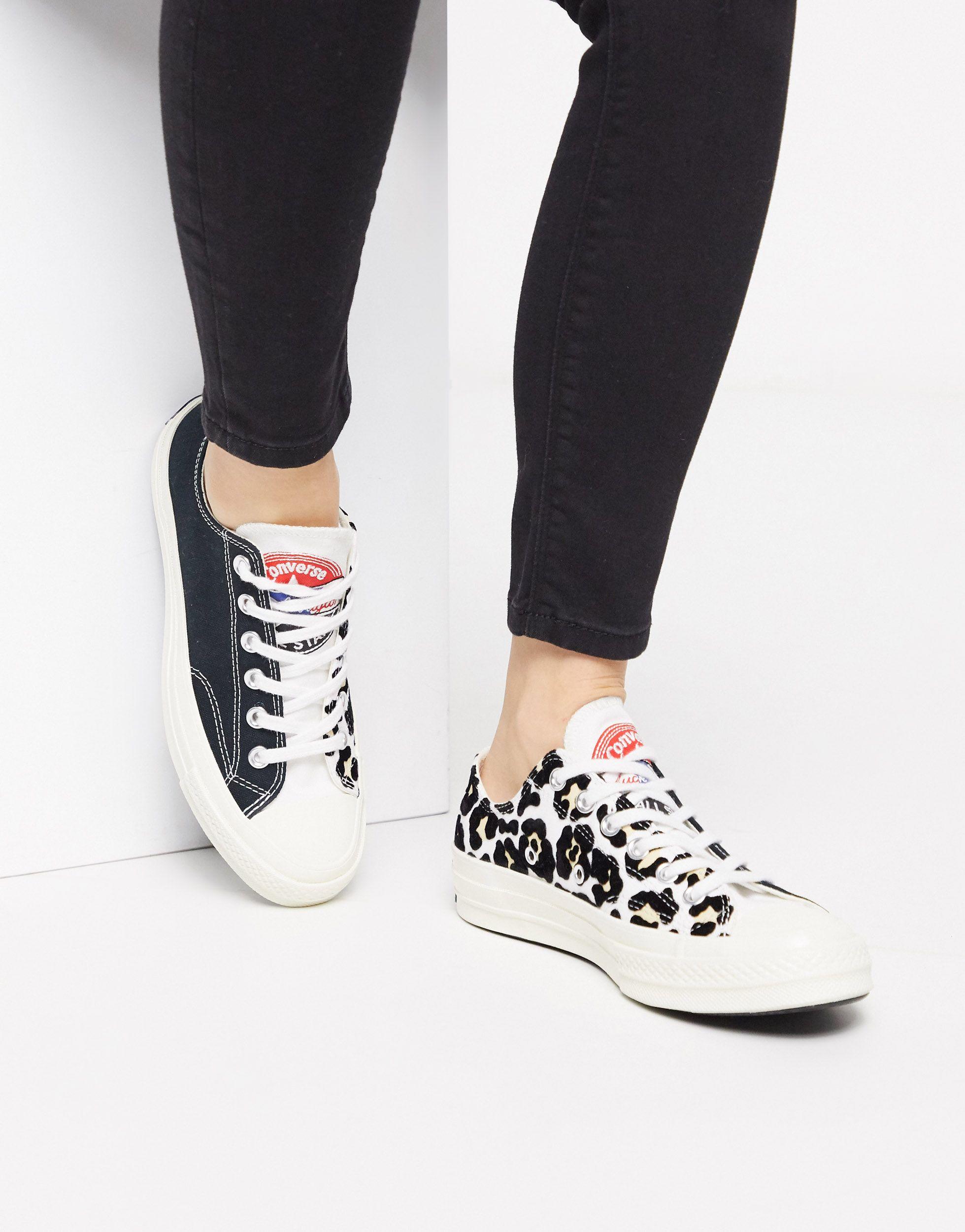 Detail Leopard Print Chucks Nomer 38
