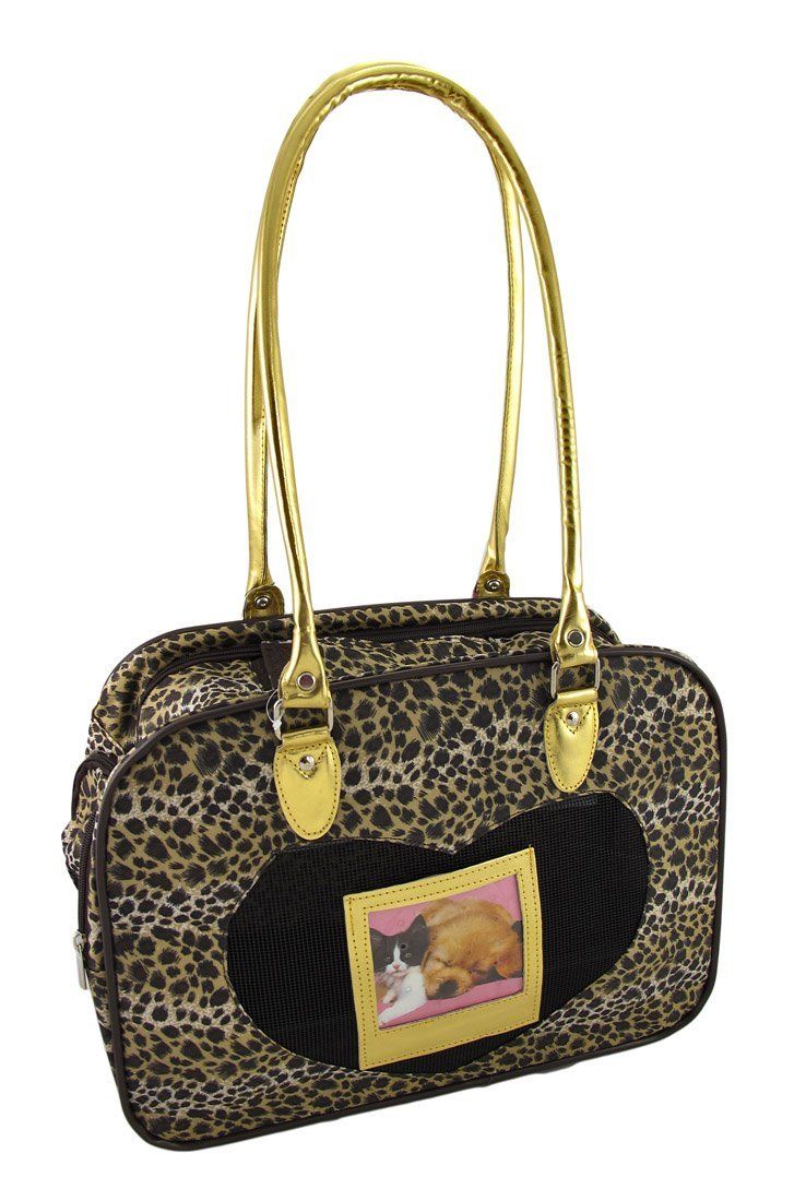 Detail Leopard Print Dog Strollers Nomer 2